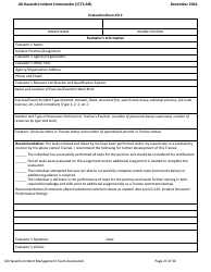 Task Book for the Position of Type 3 All-hazards Incident Commander (Ict3-ah) - Washington, Page 27