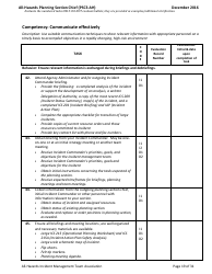 Task Book for the Position of Type 3 All-hazards Planning Section Chief (Psc3-ah) - Washington, Page 19