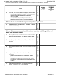 Task Book for the Position of Type 3 All-hazards Public Information Officer (Pio3-ah) - Washington, Page 16