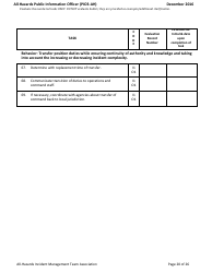 Task Book for the Position of Type 3 All-hazards Public Information Officer (Pio3-ah) - Washington, Page 20