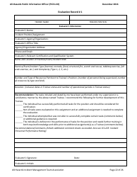 Task Book for the Position of Type 3 All-hazards Public Information Officer (Pio3-ah) - Washington, Page 22