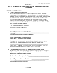 Attachment A Submitter Statement of Qualifications (Soq) Form Stewardship - Hawaii, Page 3