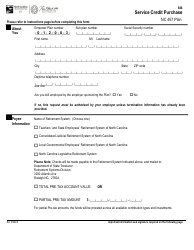 Service Credit Purchase - Nc 457 Plan - North Carolina, Page 2