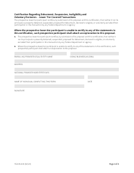 Form HCA09-016 Debarment Statement - Washington, Page 4