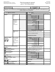 Document preview: Formulario PPS7000A Plan De Presupuesto Mensual Para La Vida Independiente - Kansas (Spanish)