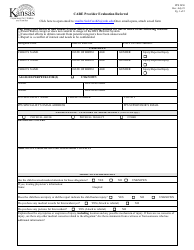 Form PPS2450 Care Provider Evaluation Referral - Kansas