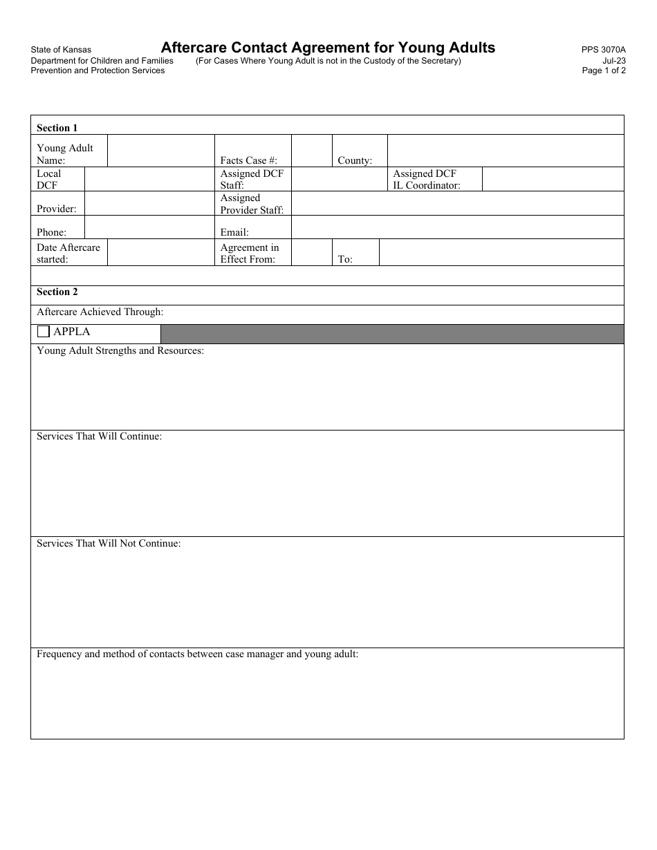 Form PPS3070A - Fill Out, Sign Online and Download Printable PDF ...