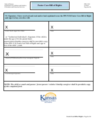 Form PPS-5138 Foster Care Bill of Rights - Kansas, Page 6