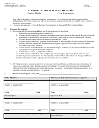 Formulario PPS6130 Acuerdo De Asistencia De Adopcion - Kansas (Spanish), Page 3