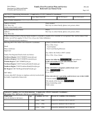 Document preview: Form PPS4311 Family First Prevention Plan and Service Referral/Case Status Form - Kansas