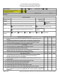 Document preview: Adult Day Care Center Monitoring Form - Georgia (United States)