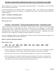 Form DOJ-3 Fact Witness Voucher, Page 3