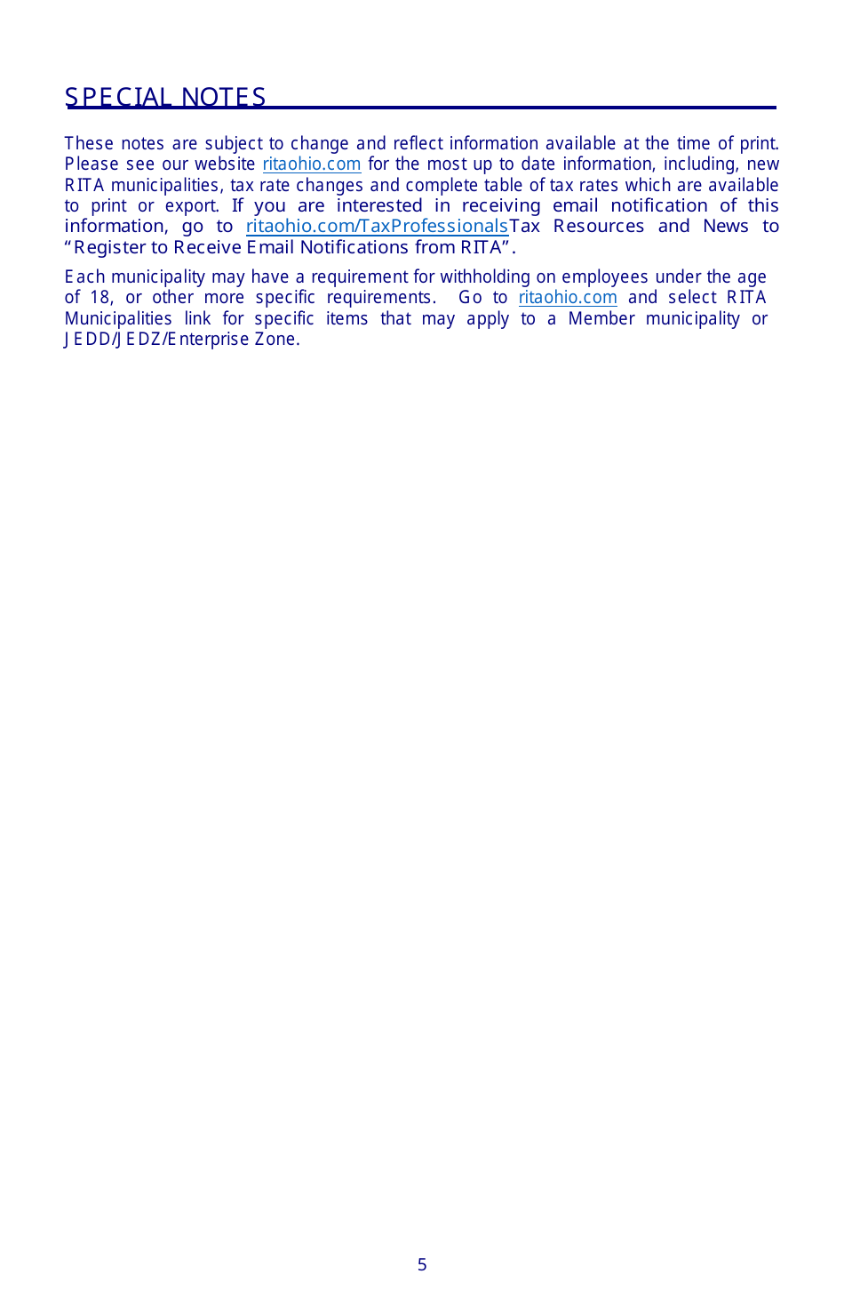 Instructions for Form 11 Employers Municipal Tax Withholding Statement - Ohio, Page 5