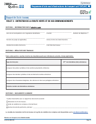 Document preview: Form V-3301-B Programme D'aide Aux Infrastructures De Transport Actif (Veloce Iii) - Quebec, Canada