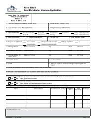 Form IBR-3 (EFO00204) Fuel Distributor License Application - Idaho