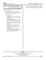 Form IBR-3 (EFO00204) Fuel Distributor License Application - Idaho, Page 5