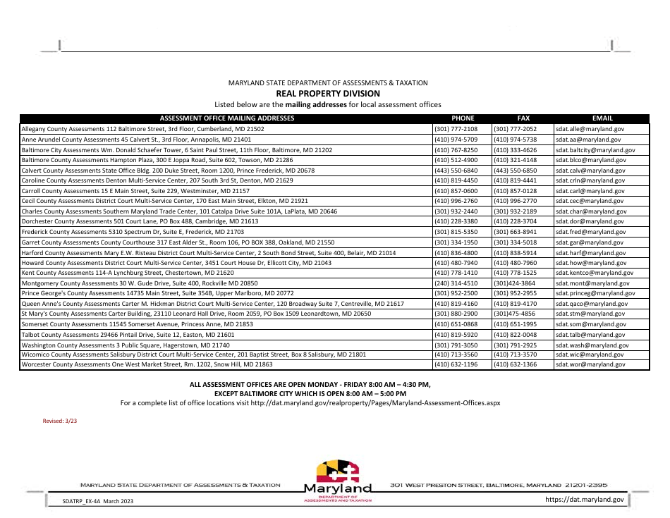 Application for Exemption for Surviving Spouses of a Disabled Veterans - Maryland, Page 2