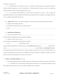 Form VN185 Marital Settlement Agreement - County of Ventura, California, Page 3