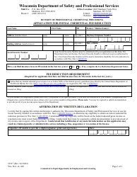 Form 3217 Wisconsin Department of Safety and Professional Services - Wisconsin, Page 2