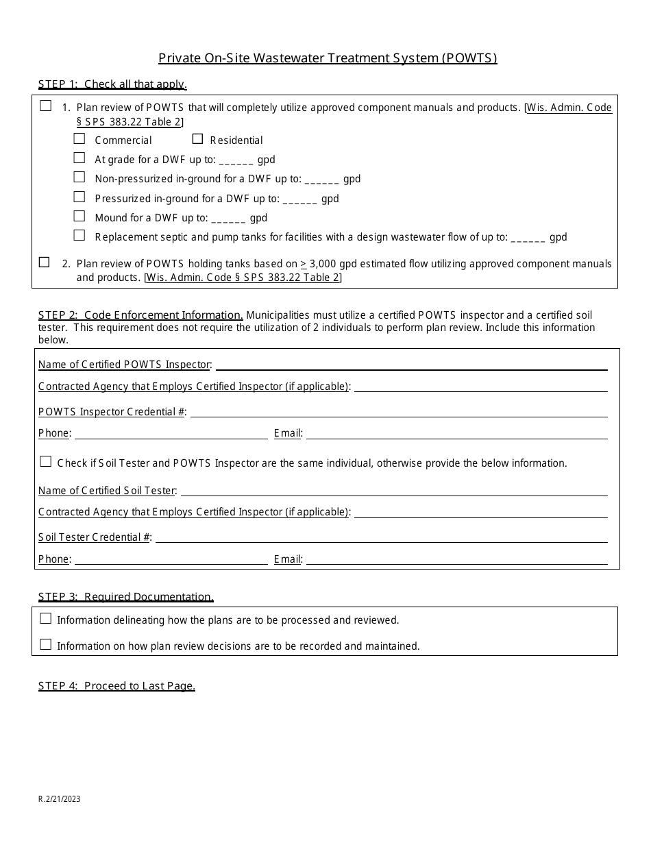 Request for Delegated Municipal Authority - Wisconsin, Page 8