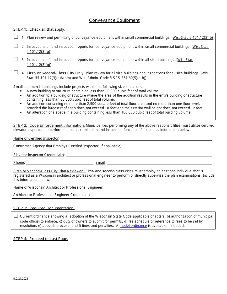 Request for Delegated Municipal Authority - Wisconsin, Page 9