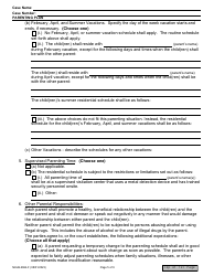 Form NHJB-2064-F Parenting Plan - New Hampshire, Page 5
