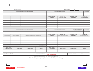 Form REV-679 B Schedule B Roll Your Own/Smoking Tobacco Manufacturer/Wholesaler&#039;s Report of Sales - Pennsylvania, Page 2
