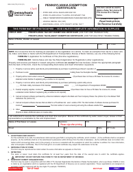 Document preview: Form REV-1220 Pennsylvania Exemption Certificate - Pennsylvania