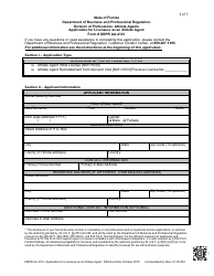 Form DBPR AA-4101 Application for Licensure as an Athlete Agent - Florida, Page 4