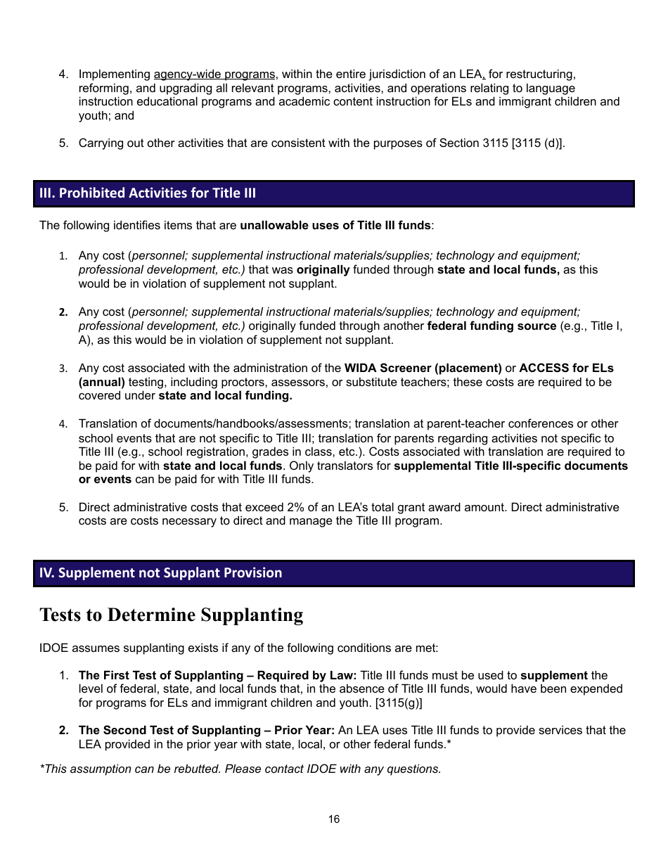 Title Iii Application User Guide - Indiana, Page 15