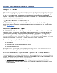 Title Iii Application User Guide - Indiana, Page 4