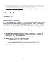 Title Iii Application User Guide - Indiana, Page 5