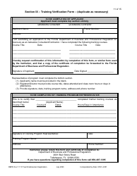 Form DBPR ALU11 Application for Licensure by 10 Year Endorsement - Florida, Page 12