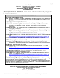 Form DBPR ALU11 Application for Licensure by 10 Year Endorsement - Florida, Page 2