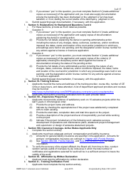 Form DBPR ALU1 Application for Licensure as an Individual - Florida, Page 4