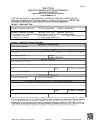 Form DBPR ALU1 Application for Licensure as an Individual - Florida, Page 6