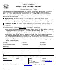 Document preview: Form BMV2829 Application for Bmv Reinstatement Fee Amnesty and Indigent Waivers - Ohio