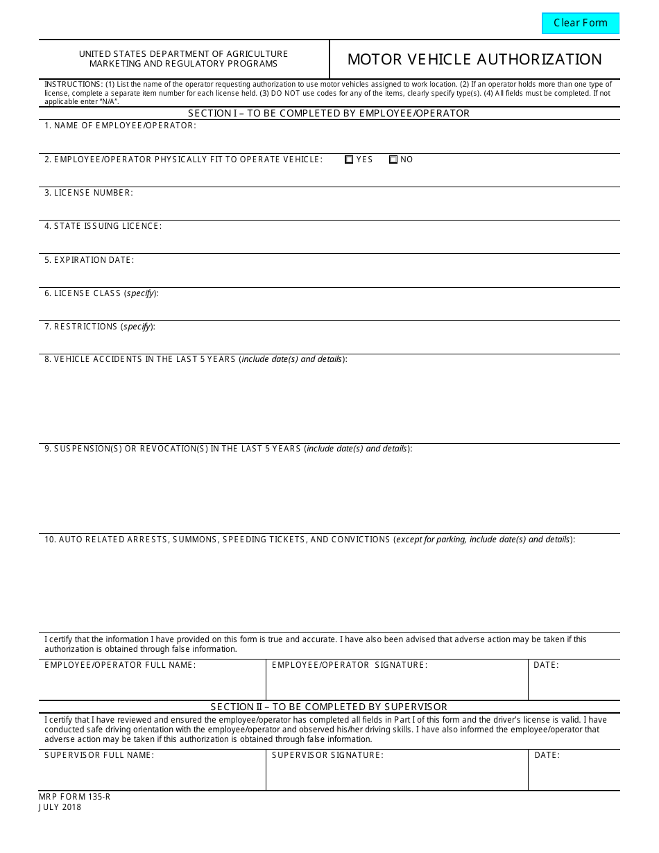 MRP Form 135-R - Fill Out, Sign Online and Download Fillable PDF ...