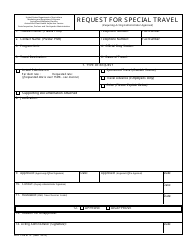 Document preview: MRP Form 13 Request for Special Travel