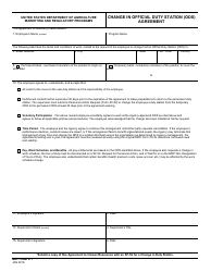 Document preview: MRP Form 371 Change in Official Duty Station (Ods) Agreement