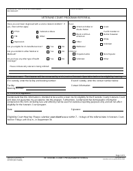 Form RI-CR012 Veterans Court Program Referral - County of Riverside, California, Page 2