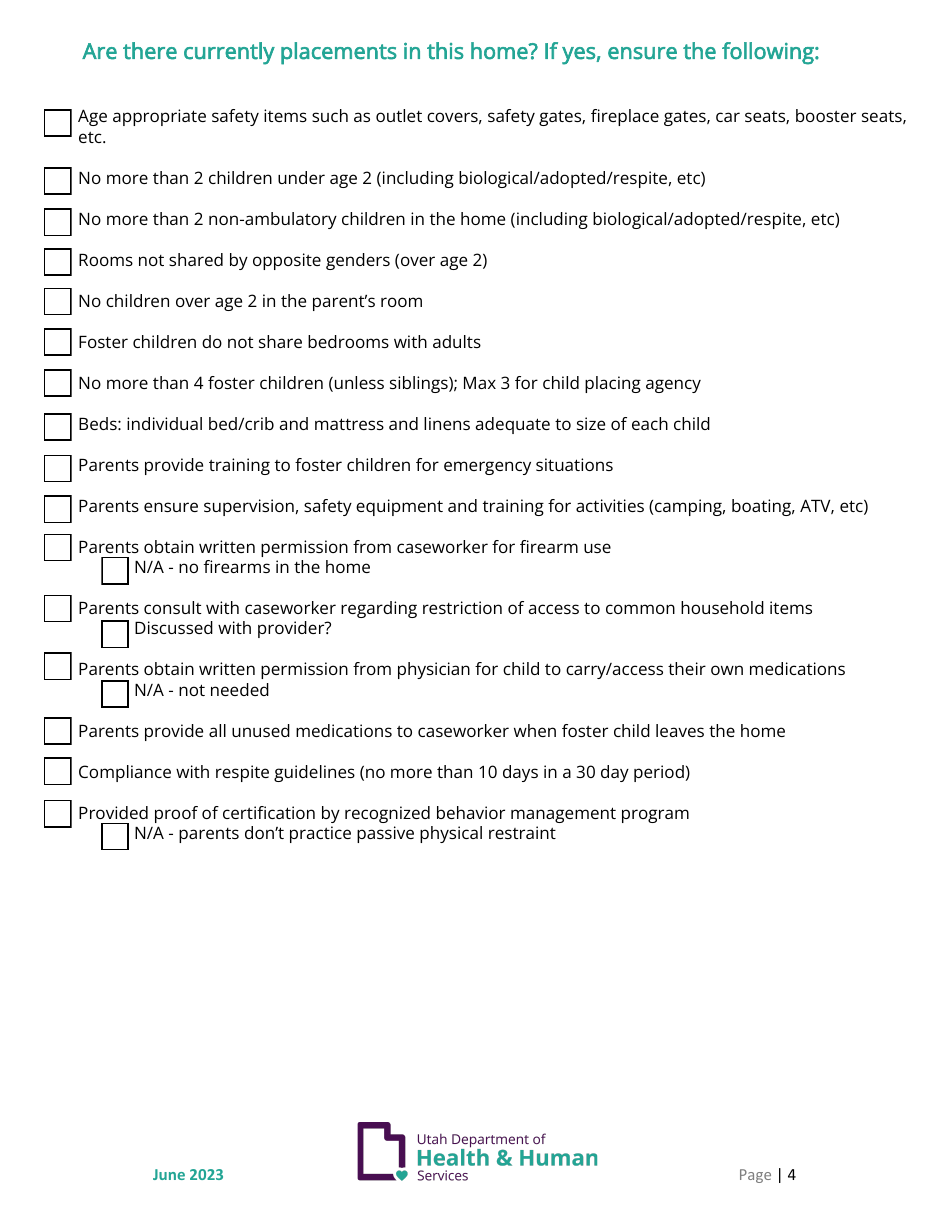 Annual Home Study Update - Utah, Page 4