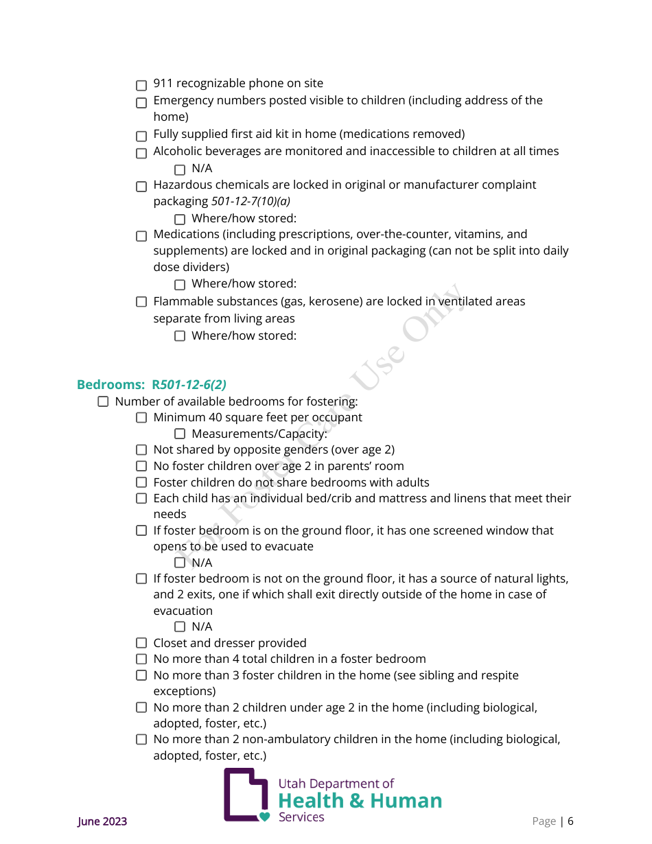 Annual Home Study Update - Utah, Page 6