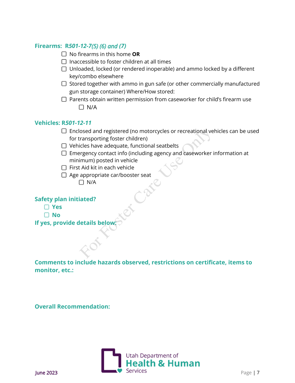 Annual Home Study Update - Utah, Page 7