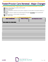 Foster/Proctor Care Renewal Application - Utah, Page 3