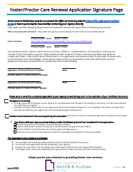 Foster/Proctor Care Renewal Application - Utah, Page 4