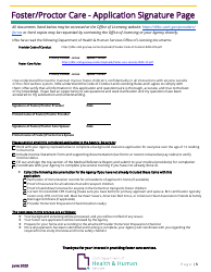 Foster/Proctor Care - Initial Family Application - Utah, Page 5