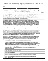 Document preview: 2 AF Form 3 Advanced Skills Training Instructors, Other Instructors (Non-initial Skills Training), and Staff Abuse of Power Agreement