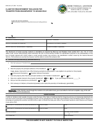 Document preview: Form BOE-58-G Claim for Reassessment Exclusion for Transfer From Grandparent to Grandchild - Santa Cruz County, California