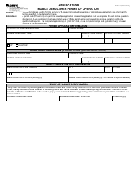 Document preview: Form DSD11 Application - Mobile Demolisher Permit of Operation - Virginia